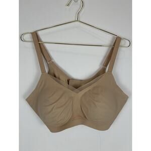 Honeylove‎ CrossOver Bra Sand Adjustable Straps Size 2X Underbust Lifts